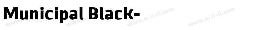 Municipal Black字体转换